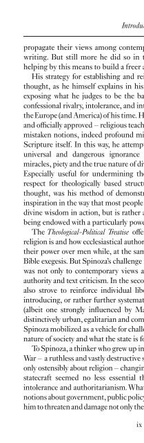 BENEDICT DE SPINOZA: Theological-Political Treatise