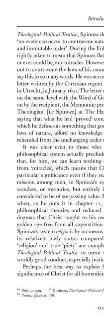 BENEDICT DE SPINOZA: Theological-Political Treatise