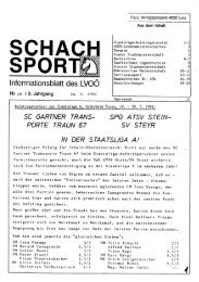 I nformationsblatt des LVOÃ¶ r's/l - Schachverein HÃ¶rsching