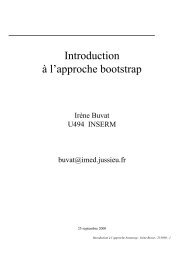 Introduction Ã  l'approche bootstrap