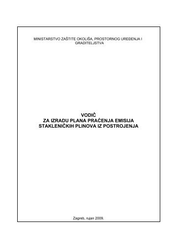 vodiÄ za izradu plana praÄenja emisija stakleniÄkih plinova iz ...