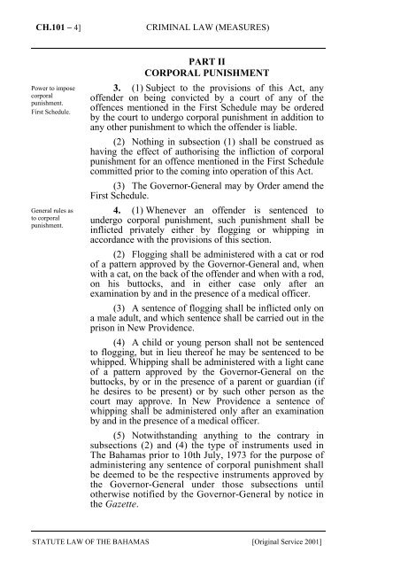 Criminal Law (Measures) Act, 1991 - The Bahamas Laws On-Line