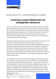 Contrinex erobert Weltmarkt mit intelligenten Sensoren