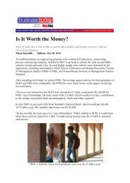 Is It Worth the Money? - S.P. Jain Institute of Management and ...