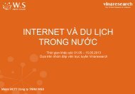 Xem báo cáo chi tiết về Internet và du lịch trong nước - Vinaresearch