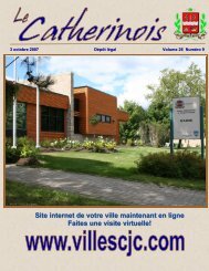 Octobre 2007 - Ville de Sainte-Catherine-de-la-Jacques-Cartier