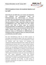 PDF/A Competence Center mit erweitertem Spektrum auf der CeBIT