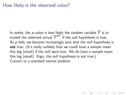 Statistics and Hypothesis Testing