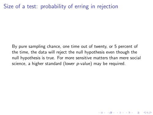 Statistics and Hypothesis Testing