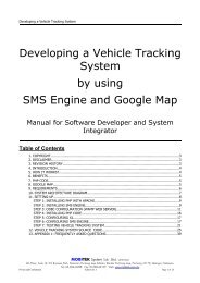Developing a Vehicle Tracking System - MOBITEK System