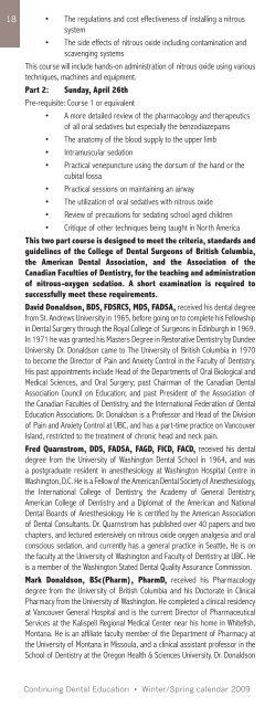 January - UBC Dentistry - University of British Columbia