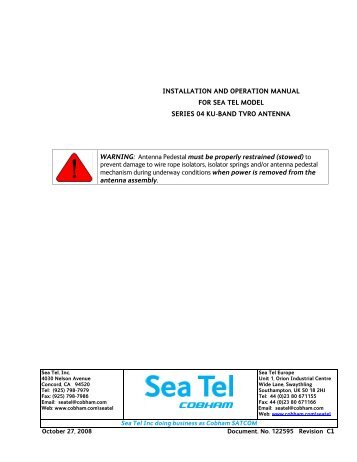 Series 04 Ku-Band TVRO Antenna