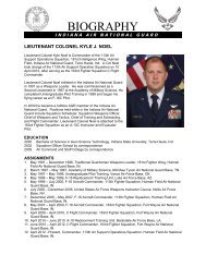 Lt. Col. Kyle J. Noel - 181st Intelligence Wing, Indiana Air National ...