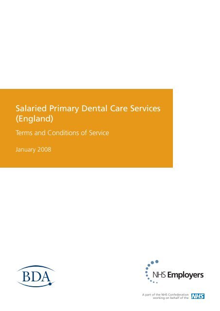 Salaried Primary Dental Care Services - NHS Employers