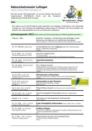 Vereinsinformation mit Jahresprogramm 2013 (PDF ... - BirdLife Zürich
