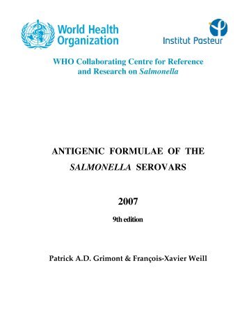 Antigenic Formulae of the Salmonella Serovars 2007 9th edition.pdf