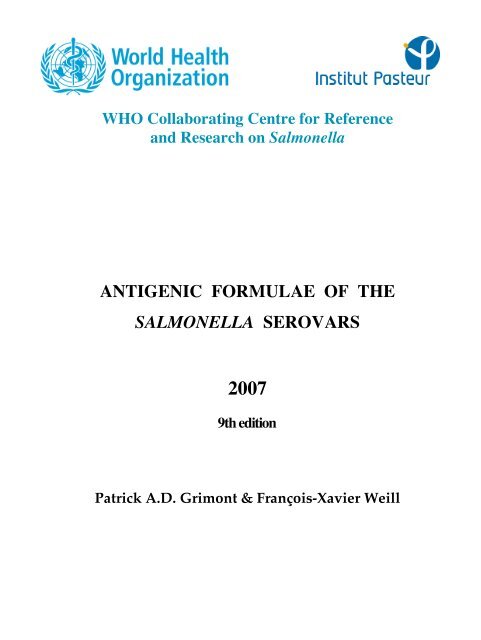 Antigenic Formulae of the Salmonella Serovars 2007 9th edition.pdf