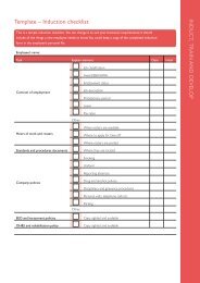 Template â Induction checklist - Skills for All