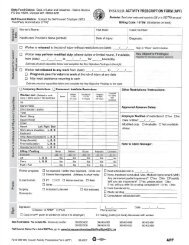 Occupational Health Activity Prescription Form