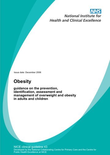 CG43 Obesity: NICE guideline