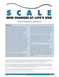 SCALE Final Consensus Statement - European Pressure Ulcer ...