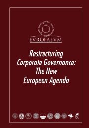 to download a Special Report of this meeting - The Europaeum