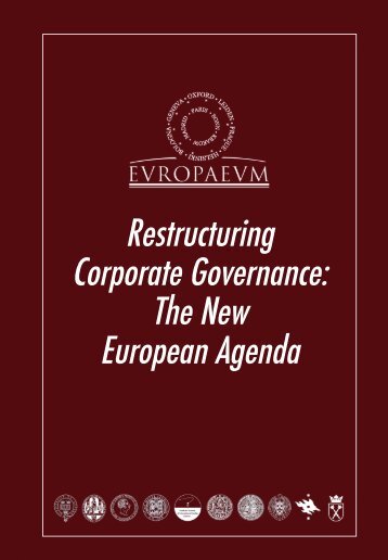 to download a Special Report of this meeting - The Europaeum