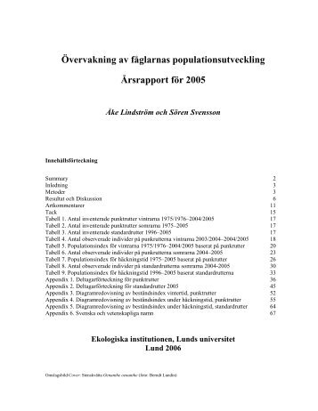 Ãrsrapport fÃ¶r 2005 - Forskning - Lunds universitet