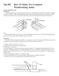 Tip #82 How To Make Two Common Woodworking Joints