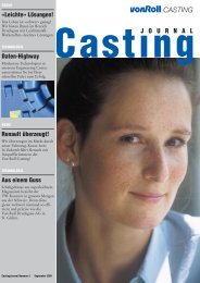 Casting Journal September 2001 - vonRoll casting