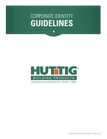 Brand Guidlines - Huttig Building Products