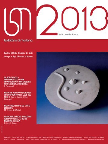 aprile - giugno 2013 (pdf - 1.5 MB) - Ordine Provinciale dei Medici ...