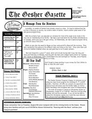 Issue 6 - August 4, 2006 - Gesher Summer Camp