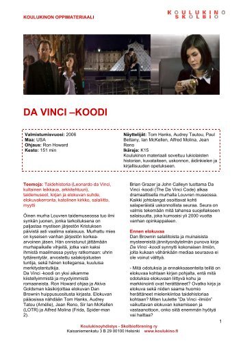 Da Vinci koodi - Koulukino