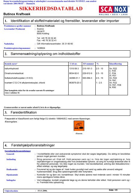 SIKKERHEDSDATABLAD - Jotunproff