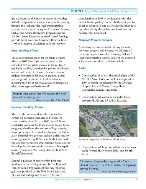 2005 State of Mobility Report - City of Bellevue