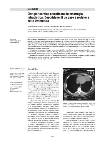 00 I-VIII (Page I) - Giornale Italiano di Cardiologia