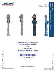 Installation, Operation & Maintenance Manual For Series 480