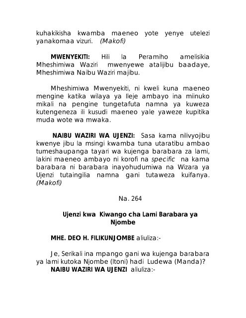 Read - bunge .parliament.go. tz