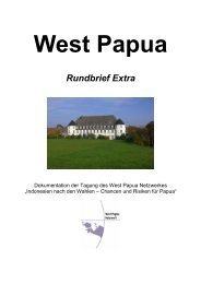 Rundbrief Extra - West Papua Netzwerk