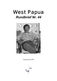 Rundbrief 44 Mai 2008 - West Papua Netzwerk