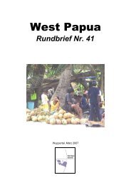 Rundbrief 41 März 2007 - West Papua Netzwerk