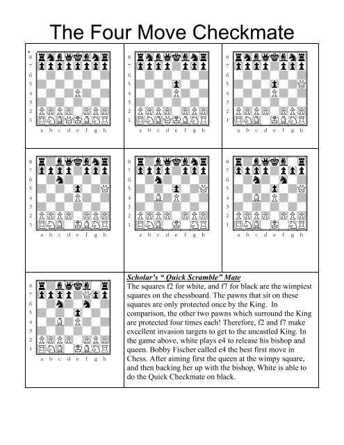 The Four Move Checkmate Academic Chess
