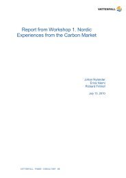 Report from Workshop 1. Nordic Experiences from the ... - Nefco