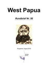 Rundbrief 50 August 2010 - West Papua Netzwerk