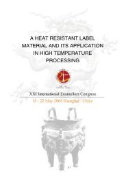 a heat resistant label material and its application in high temperature ...
