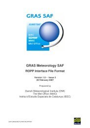 GRAS Meteorology SAF ROPP Interface File Format - ROM SAF