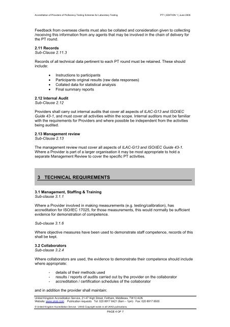 PT1, June 2005.PDF - The United Kingdom Accreditation Service