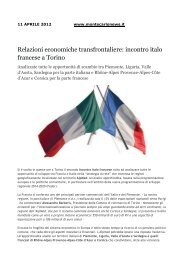 Relazioni economiche transfrontaliere: incontro italo ... - ERAI Italia