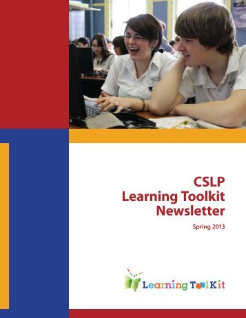 CSLP Learning Toolkit Newsletter - Department of Education